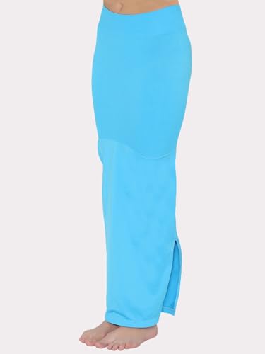 Image of Clovia Women's Petticoat Style Saree Shapewear with Side Slit in Violet