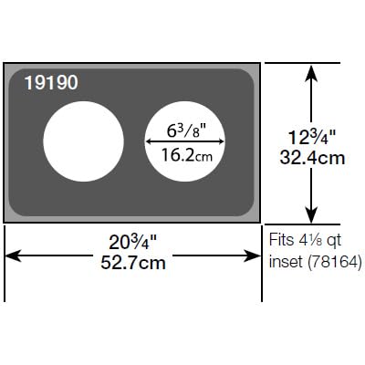 Two Opening S/S Adaptor Plate, 20-3/4