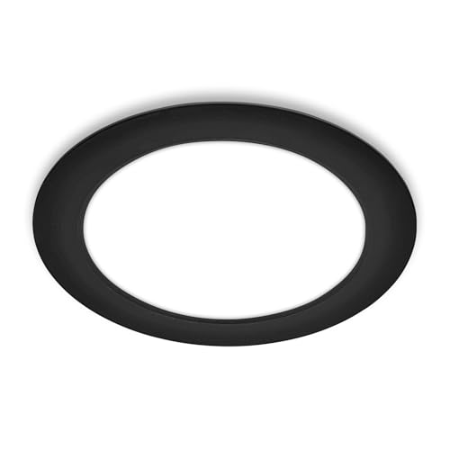 BRILONER - 1x faretto LED da incasso 230V piatto, luce bianca neutra, 18W 1980lm, faretti incasso, faretti led incasso, faretti led interno incasso, faretto incasso, 22 x 3 cm, nero