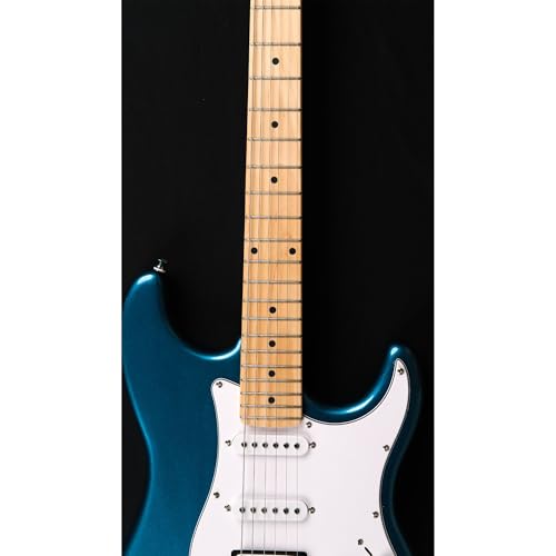 Strydom Magna ST20M Electric Guitar – Lake Placid Blue | Maple Neck & Fretboard | HSS Pickup Setup | 22 Frets | Chrome Hardware | Gig Bag Included - Image 2 thumbnail