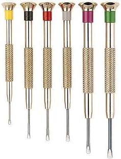 Euro Tool SCR-260.00 6-pc. Fixed-Blade Precision Miniature Screwdriver Set