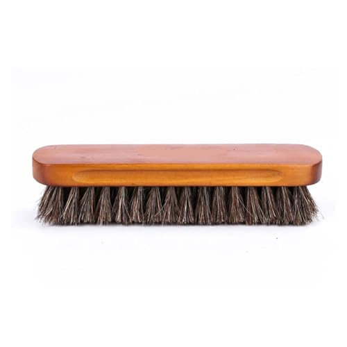 Brosse à chaussures en crin de cheval pour entretien du cuir