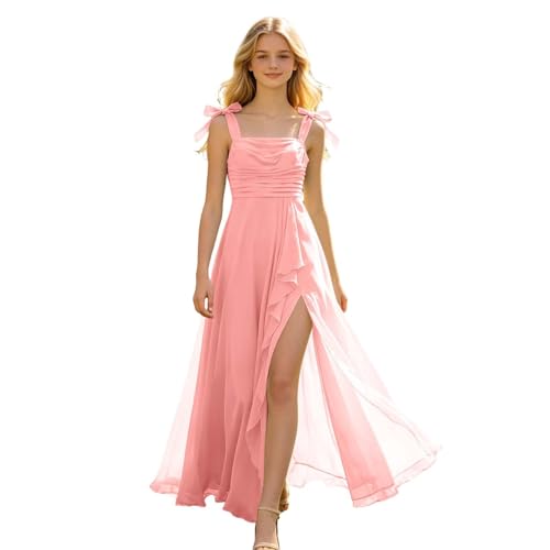Vestido bohemio para niña con espalda descubierta y falda fluida