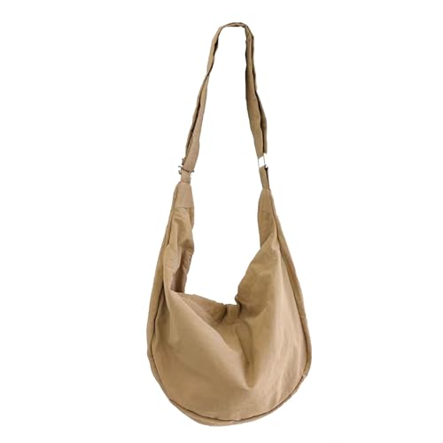 Image of Nylon Crescent Crossbody Bag for Women Men Casual Tote Handbag | Nylon