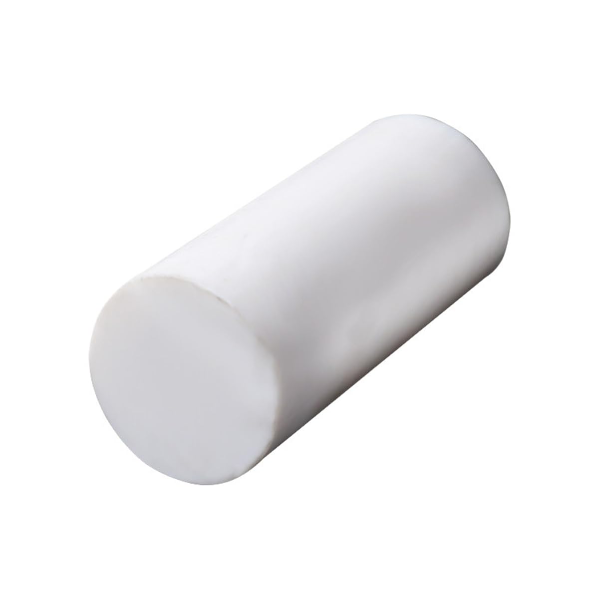 Varilla de PTFE Blanca, Barra de Teflón Sólida 20mm x 500mm, Alta Densidad,Taladrar y Mecanizar, para Casquillos, Arandelas, Guías y Componentes Mecánicos,130mmx200mm