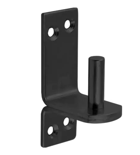 130mm x 40mm x 16mm (25mm) Black Heavy Duty Hinge Pin Gate Hinge Brackets Galvanised Steel (Pack of 2) X07E/2 - Image 4