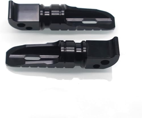 Image of MZS Motorcycle Foot Pegs, Passenger Rear Footpegs Footrest Pedal Adjustable CNC Black Compatible with FJ09 FZ1 FZ6 FZ8 FZ07 FZ09 FZ10 MT03 MT07 MT09 MT10 NIKEN TMAX XMAX XSR700 XSR900 R3