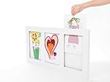Articulate Gallery - A4 Kids Art Frames - A4 Triple White Frame - Triple Display Frame for Kids Artwork- 71 x 38cm frame - Kids Art Projects, School, Home or Office