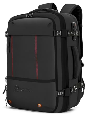 Image of HORNBULL Tuscany Travel Backpack for Men 40L & Upto 17.3-inch Laptop Backpack Shockproof with USB & Type-C Port TSA Lock, Multi-Layer 1680D Polyester, Expandable Backpack for Weekend Office & Travel