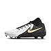 Nike Phantom Luna 2 Academy MG High-Top Soccer Cleats (FD6725-100, White/Metallic Gold Coin/Black) Size 9.5
