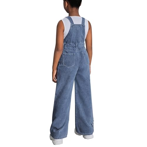 Mono de mezclilla extensible para niños que evita tirones gracias a su tela flexible 2