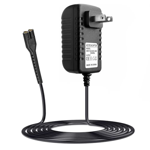 Wahl Clipper Charger, 4V 2A AC/DC Power Adapter, Compatible with Magic Clip 8164 8591 8148 8504 Series, Black