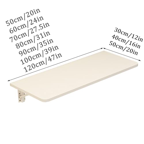 Table pliante murale pour petits espaces et bureau à domicile compact - 3