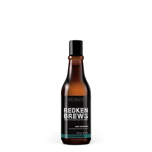 Redken Brews Mint Shampoo For Men, Energizing Mint Scent With Menthol For Soothing , 10.1 Fl Oz (Pack of 1)