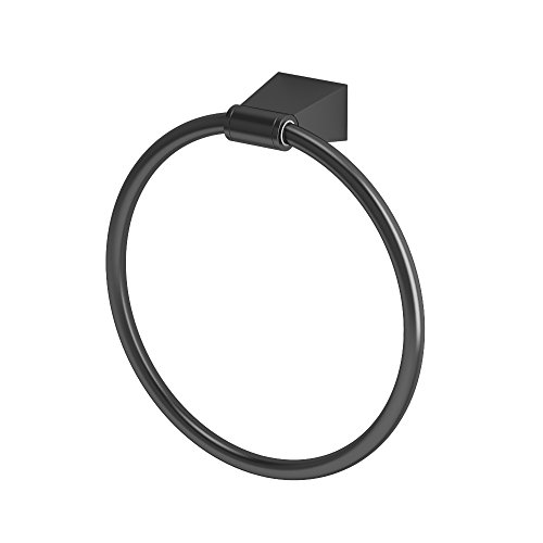 Gatco 4712MX Bleu, Towel Ring In Matte Black
