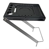 Contenu de l'emballage : le colis contient 1 étagère de rangement multifonction pliable (petite étagère plateforme) fabriquée en fer ; taille 34 cm x 27 cm, couleur comme indiqué.