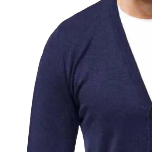 Men's V Neck Casual Lightweight Cardigan Soft Long Sleeve Sweaters Pocket Button Down Knitted Open Sweater4