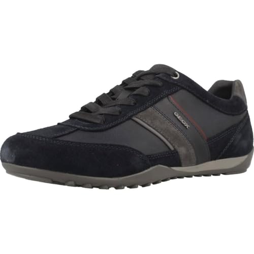Geox Herren U Wells C Sneaker, Navy Dk Burgundy, 43 EU – Ansicht 1