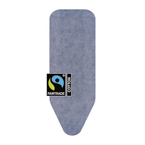 Image of Brabantia Replacement Ironing Board Cover | All-in-One Set | Fits XL Comfort Board (Size C) | Fairtrade Denim Blue Cover | 100% Cotton Cover + Foam Padding Layer Ironing Board C