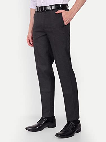 Image of MANCREW Checkered Stretchable Formal Pants for Men - Self-Design, Wrinkle Free, Regular fit Luxury Formal Trousers for Men
