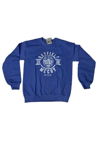 Crewneck Sweatshirt, Royal Blue, Est 2000 Design
