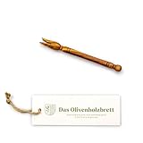 DAS OLIVENHOLZBRETT® Olivenpicker 14cm / Zum Einfachen aufspießen und Geniesen von Oliven und ähnlichen Früchten/Olivenpieker/Olivengabel/Olivenbesteck