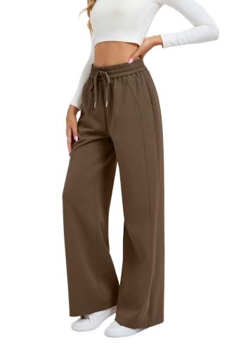 Sixstar Women's Baggy Barrel Sweatpants Wide Leg Drawstring Cotton Pants — view 4