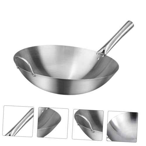 Wok para Cocina Mikinona Acero Inoxidable Plateado miniatura 4