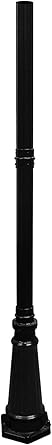 Gama Sonic Imperial Lamp Post, 79-Inch Height, Black Finish #GS-97SP