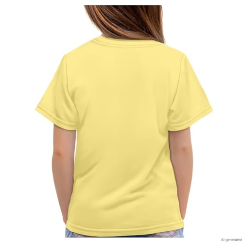 Image of WELLFLYHOM Kids Tshirts Girls Boys Short Sleeve Crewneck Tees Shirts Casual Sport Pullover Tops Size 3-16 Years