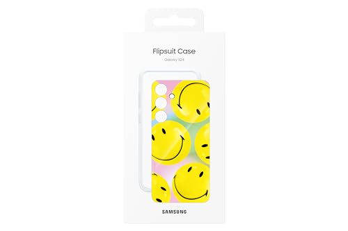 Image of Samsung Galaxy S24 Flipsuit Phone Case, Included Interactive Card Syncs with Screen, Customize for Different Display Designs, US Version, EF-MS921CYEGUS, Yellow