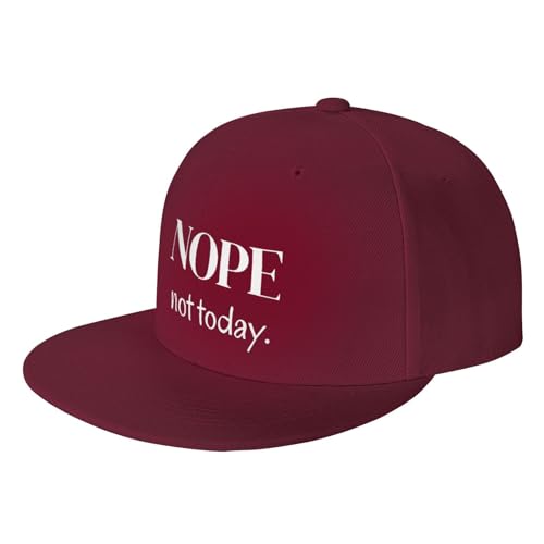 Nope Not Today Outdoor Baseball Hat Flat Hat2