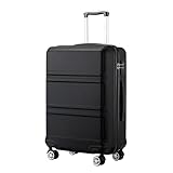 KONO Koffer Trolley Reisekoffer aus ABS+PC – Leichter Hartschalenkoffer mit 4 Zwillingsrollen und TSA-Schloss, Stabiler Rollkoffer für Flugreisen, Business und Familienurlaub