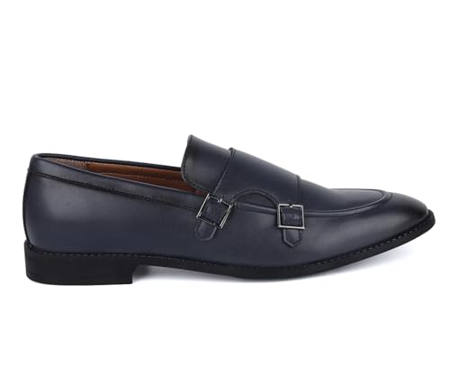 Image of LOUIS STITCH Oxford Formal Shoes for Men | Slip-on Monk Style | Office Shoes for Men | Ideal for Business, Casual, Parties (LSRG FM)