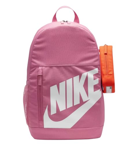 Nike Mochila Elemental Clássica Unissex Infantil (20L), Rosa/branco, 20L, Bolsa de livros