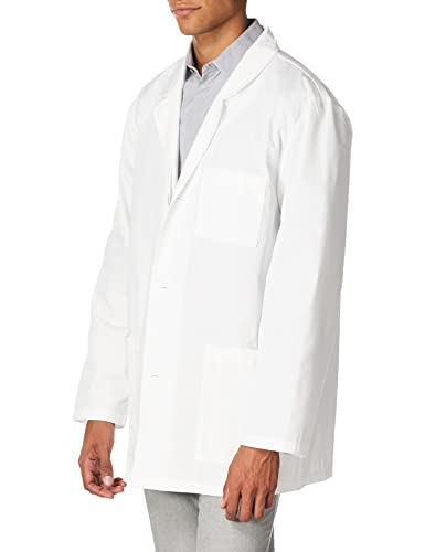 Dickies Everyday Scrubs Men's 31 Inch Lab Coat,White,Medium #TOP2