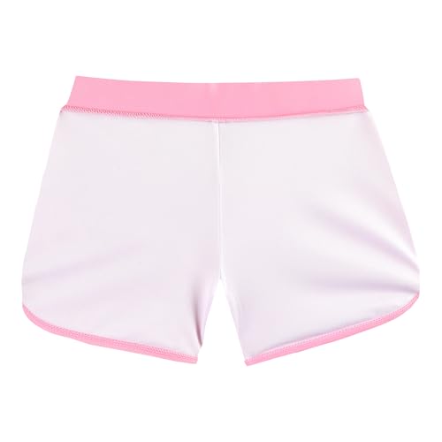 Image of BAOHULU Girls Rash Guard Swimsuit Two Piece Bathing Suit UPF 50+ Short Sleeve Summer Beach Swimwear Size 3-14 Years