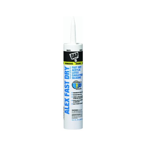 Alex Fast Dry Acrylic Latex Plus Silicone Caulk, 10.1 Ounce, (12Pack)