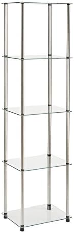 Convenience Concepts Designs2Go Classic 5 Tier Glass Tower