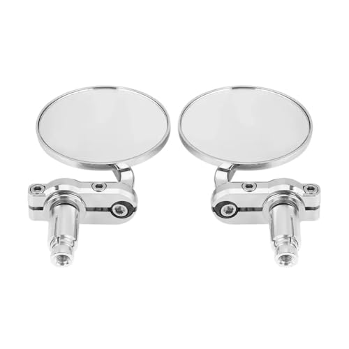 Espejos retrovisores redondos giratorios para rutas en moto y manillares de 7/8" CNC