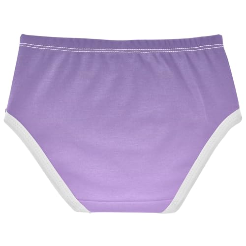 Joisal Cotton Girls Underwear Toddlers Violet Mauve Gradient Ombre Panties Little Girl Durable Kids Briefs Undies 2t2