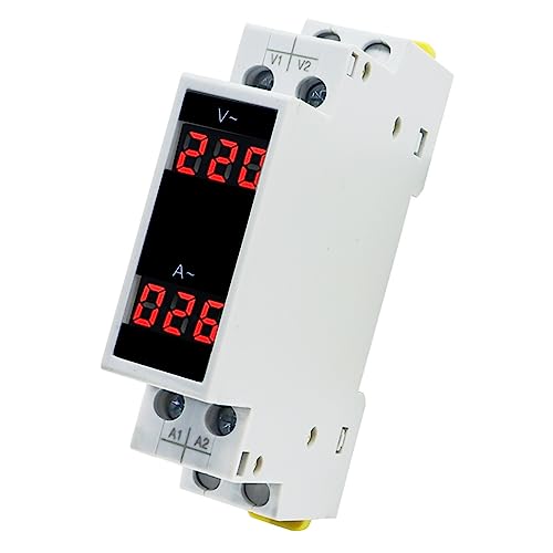Voltmètre ampèremètre AC 80-500V 100A rail DIN boîtier compact haute précision