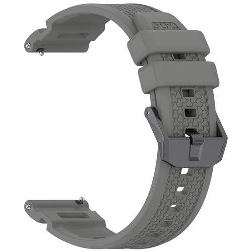 Garmin Venu X1�p �V���R���N�C�b�N�����[�X�r���v�X�g���b�v 24mm �����p�o���h ���K�ȃX�|�[�c�o���h Garmin Venu X1�X�}�[�g�E�H�b�`�p �I�����W �u���b�N ���b�h �O���[�� ���̑� (�O���[)