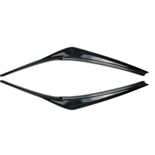 Autocollants pour paupières de phares Toyota Camry 2018-2023 ABS effet carbone noir