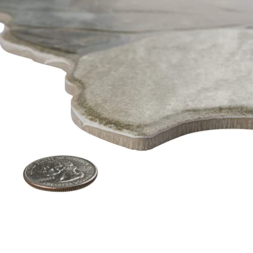 Somertile FEM18CAGR Merola Tile Canet Gris 17 Inch X 17 Inch Porcelain Floor And Wall Tile thumb #5