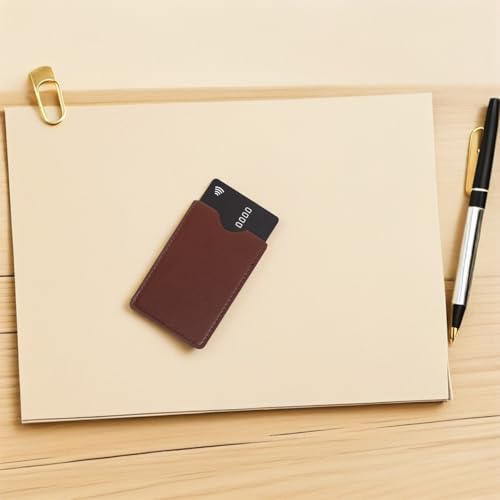 7 Stück Pu Leder Schutzhülle für Karten mit RFID Schutz Schlankes Design Wiederverwendbar Verhindert Unbefugten Zugriff und Magnetischen Datenverlust für Reisen – Bild 3