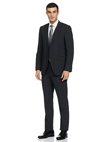 Image of Raymond Wool Men's Full Sleeve Contemporary FIT Medium Grey Formal Suit