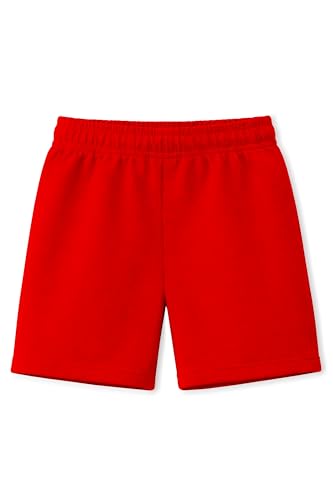 Image of Trampoline Boys Solid Shorts Pack of 6 | Multicolor Casual Summer Wear | Elastic Waist Comfortable Kids Sports, Home & Play Shorts | 1-10 Years