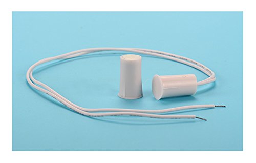 Image of 5 Sets NO Door Window Sensor Magnetic Reed Switch RC 33 Recessed Security Alarm Contacts Normal Open White