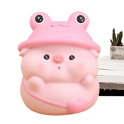 Monozoz Salvadanaio a forma di maiale, salvadanaio a forma di maiale, organizer per bambini e bambine